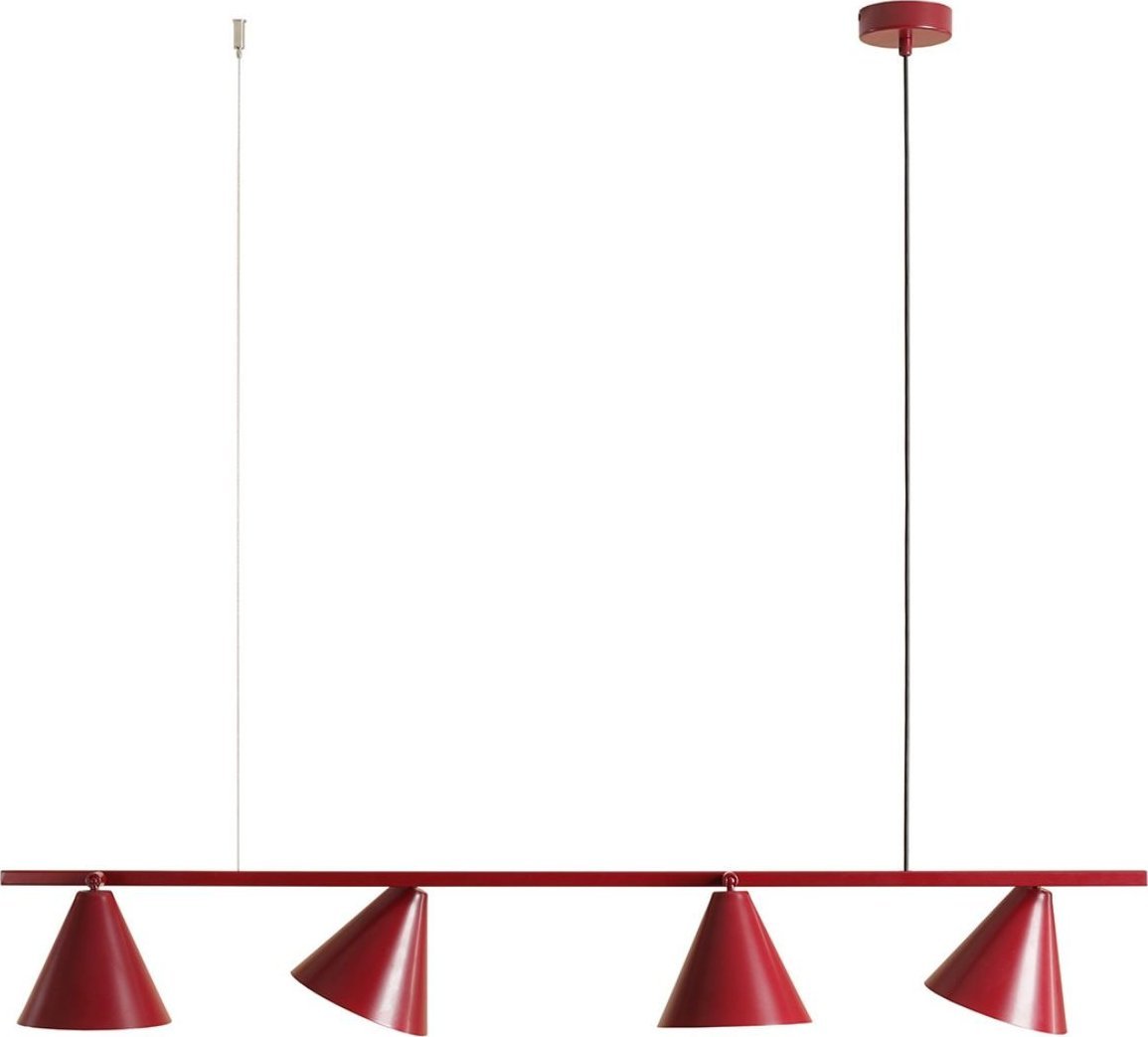 Lampa wisząca Aldex Nowoczesna lampa wisząca From 1108L15 Aldex stożki czerwone