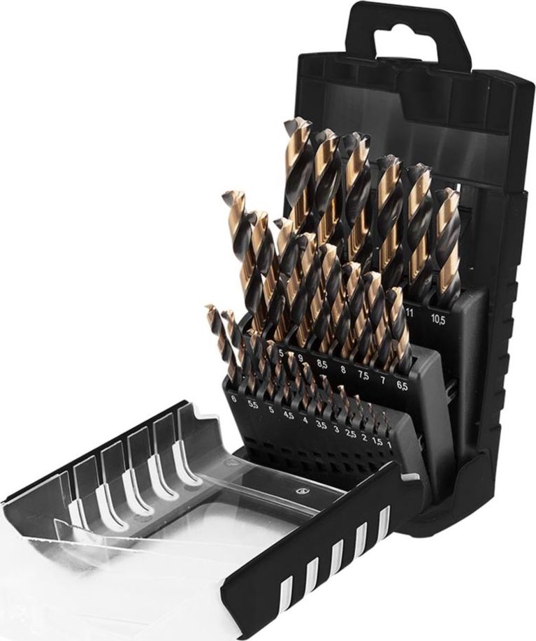 Wiertło Graphite do metalu HSS walcowe 1,0-13,0 mmmm zestaw (55H090)