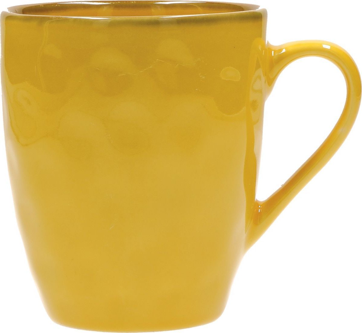 NPC Polska Rose&Tulipani Zestaw 4 kubków śniadaniowych z uchwytem z kamionki 430 ml żółty