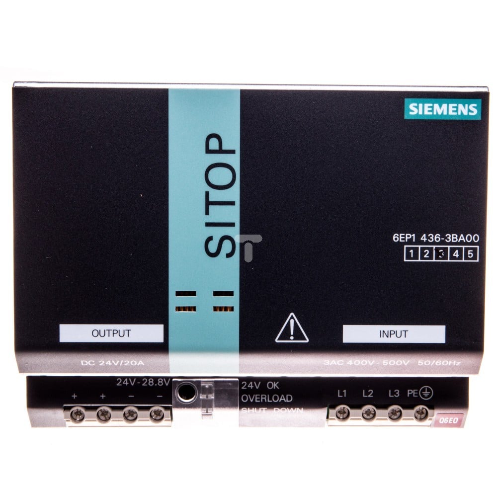 Siemens Zasilacz impulsowy 320-550V AC/ 24VDC 20A ATEX EX II