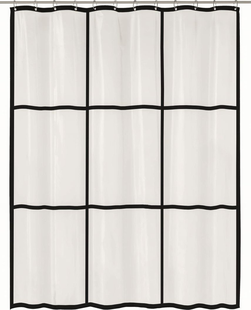 Kleine Wolke Brooklyn Zasłona prysznicowa przezroczysta 180x200 cm PEVA bezzapachowa