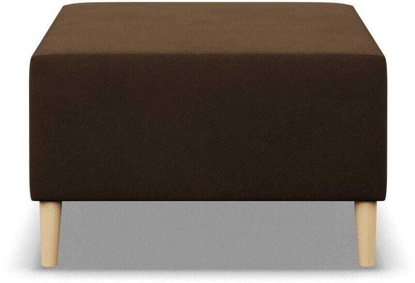 Adams Group Pufa, podnóżek, MILO, mikrofibra, 71x71x40cm, brązowy