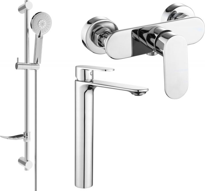 Mexen Mexen Milo DF40 zestaw prysznicowy, chrom - 71314DF40-00