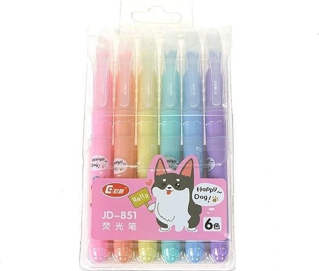 Flamastry 6 kolorów