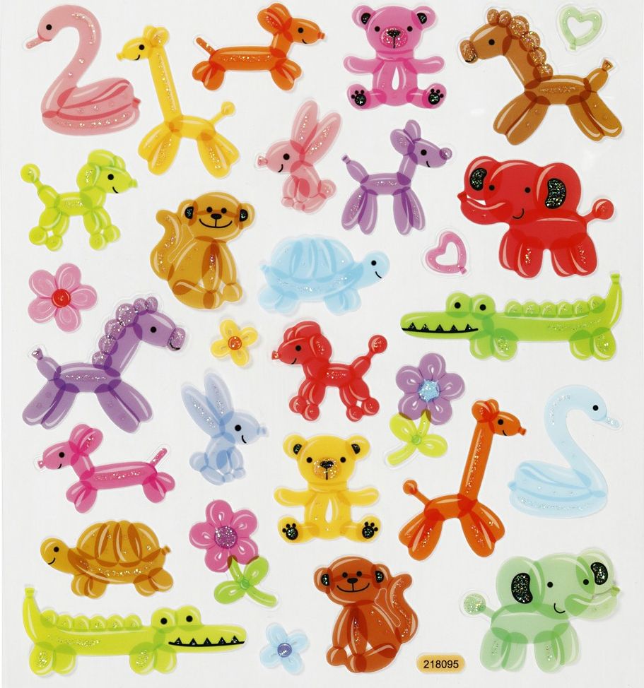 Creativ Company Naklejki Zwierzątka z Balonów