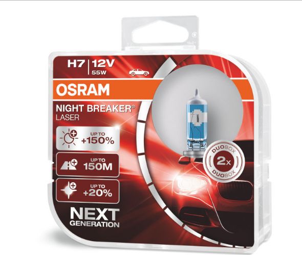 Osram Żarówka H7 Night Breaker Laser Next Generation PX26d 12V 55W 2szt