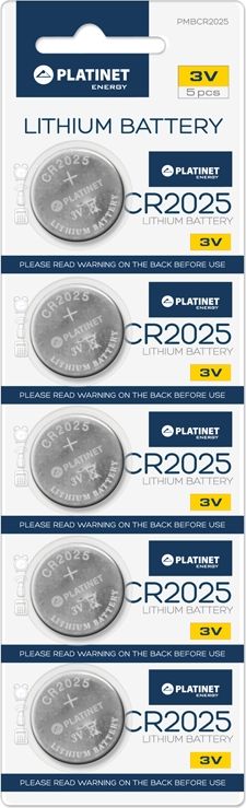 Platinet Bateria CR2025 5 szt.