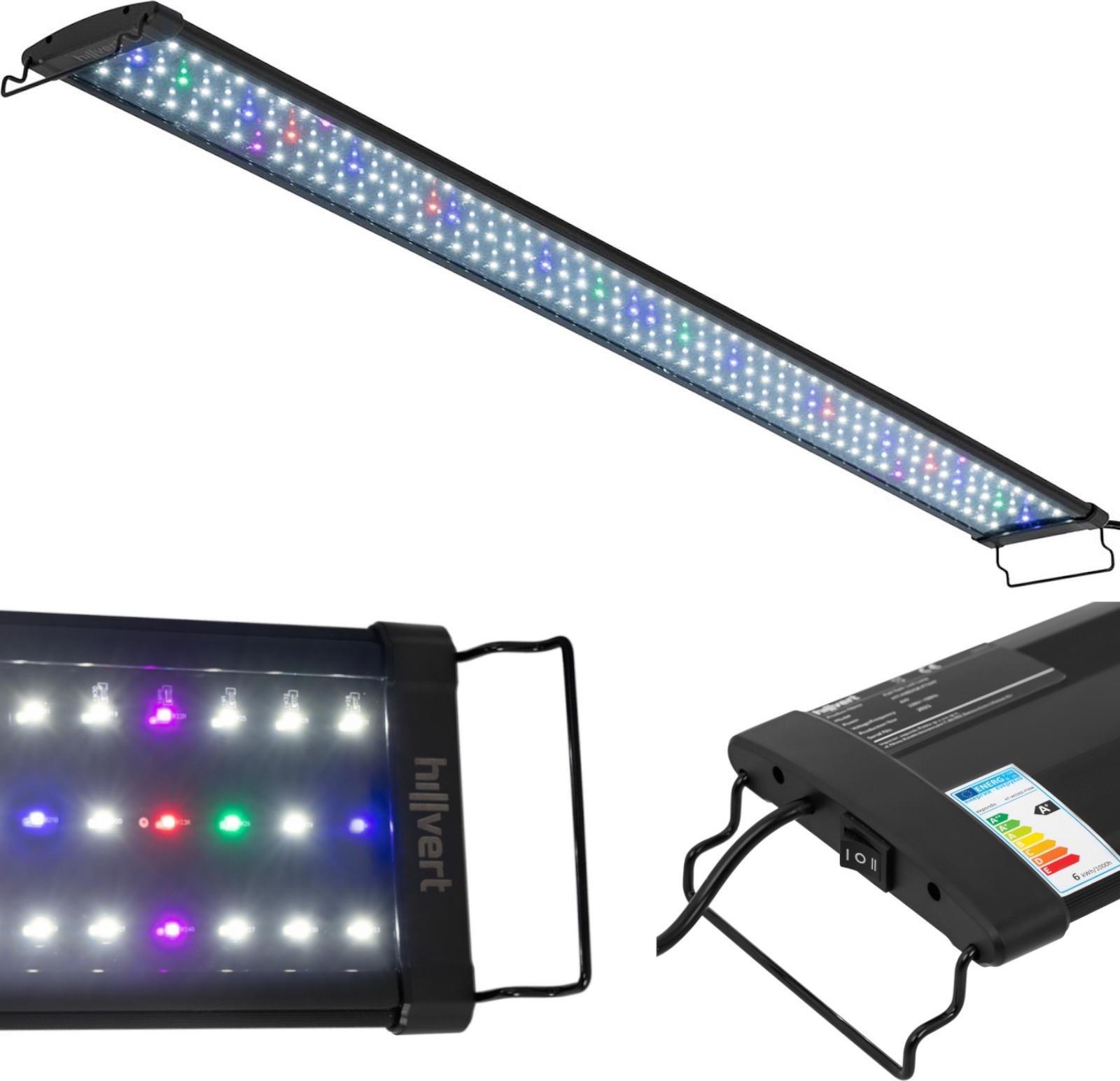 Hillvert Lampa oświetlenie LED do akwarium wzrostu roślin pełne spektrum 156 diod 120 cm 30 W Lampa oświetlenie LED do akwarium wzrostu roślin pełne s