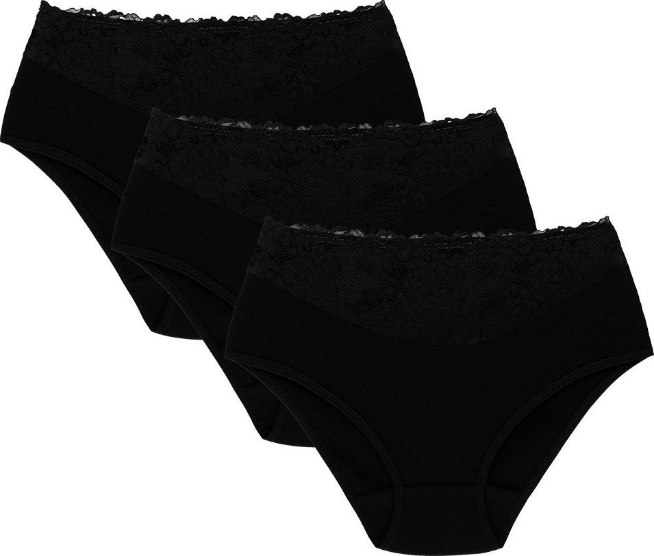 Wolbar Wol-Bar Eco-Hi 3-pak czarny XL Majtki figi