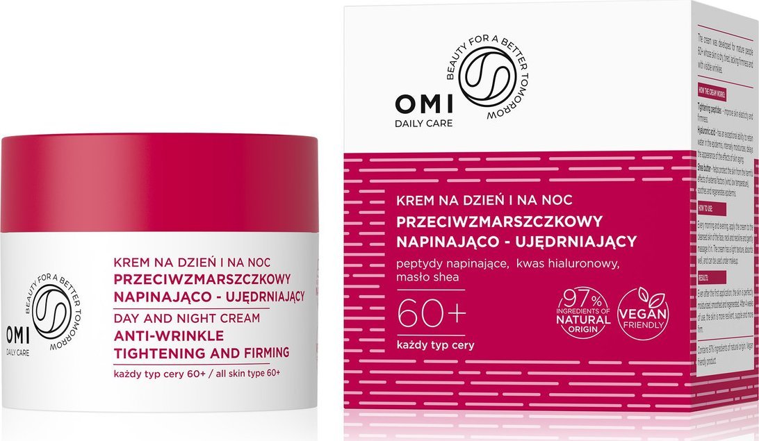 Omi Daily Care Przeciwzmarszczkowy krem napinająco-ujędrniający 60+ na dzień i na noc 50ml