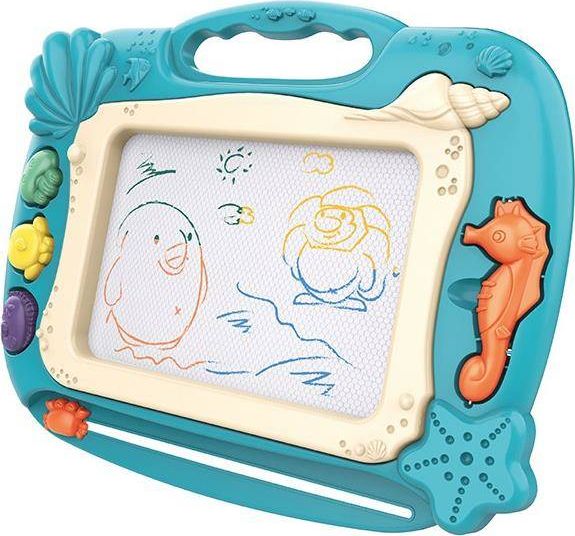 Woopie WOOPIE Znikopis Tablica Magnetyczna Kolorowa Stempelki Motyw Oceanu