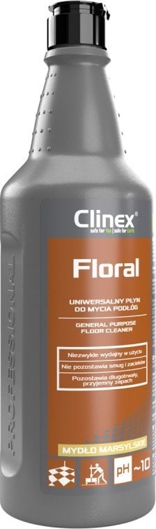 Clinex Clinex Floral Mydło Marsylskie - Uniwersalny płyn do mycia podłóg - 1 l