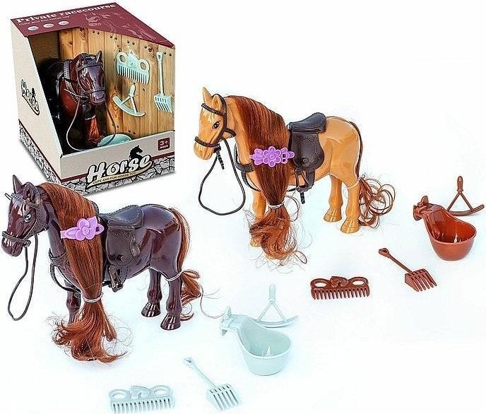 Konik z grzywą do czesania i akcesoriami MIX