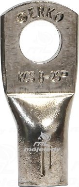 Erko Końcówka oczkowa rurowa KCS CU 25mm M8 1szt ERKO