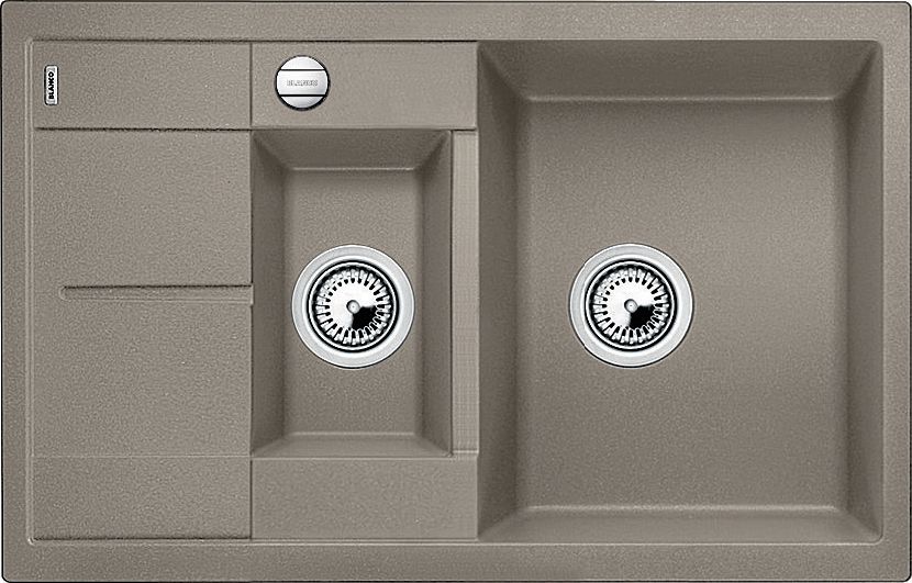 Zlewozmywak Blanco Metra 6 S Compact Silgranit PuraDur Tartufo odwracalny, korek auto.