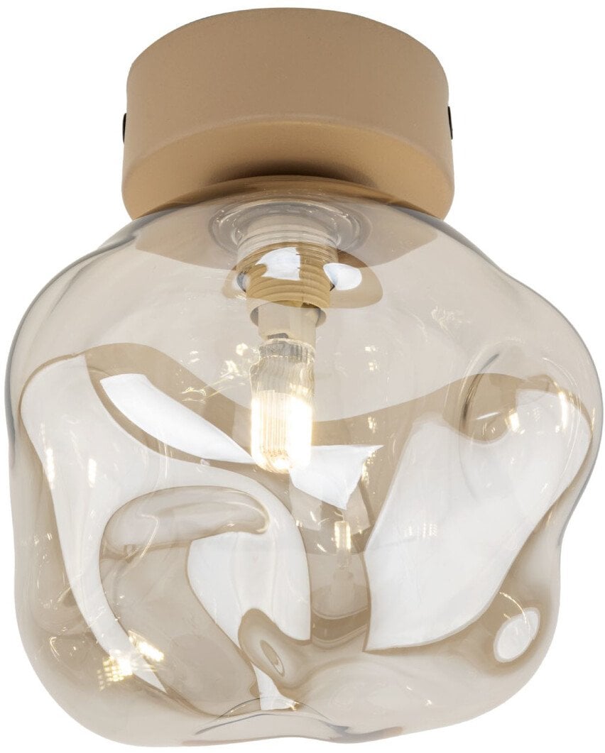 Lampa ścienna glamour Lava 11104 szklana do jadalni beżowa