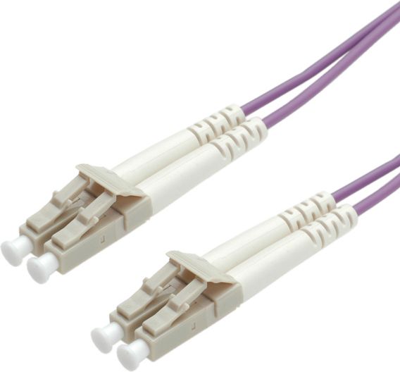 Roline Patchcord światłowodowy, 50/125um, LC-LC, OM4, 3m, fioletow (21.15.8753)