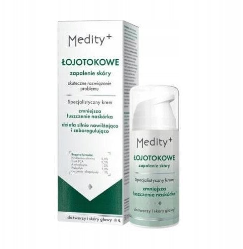 MEDITY+_Łojotokowe Zapalenie Skóry specjalistyczny krem do twarzy i skóry głowy 50ml