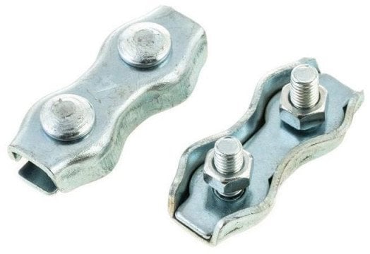 ROPE PLANE DOUBLE CLIP 2 MM 2PCS