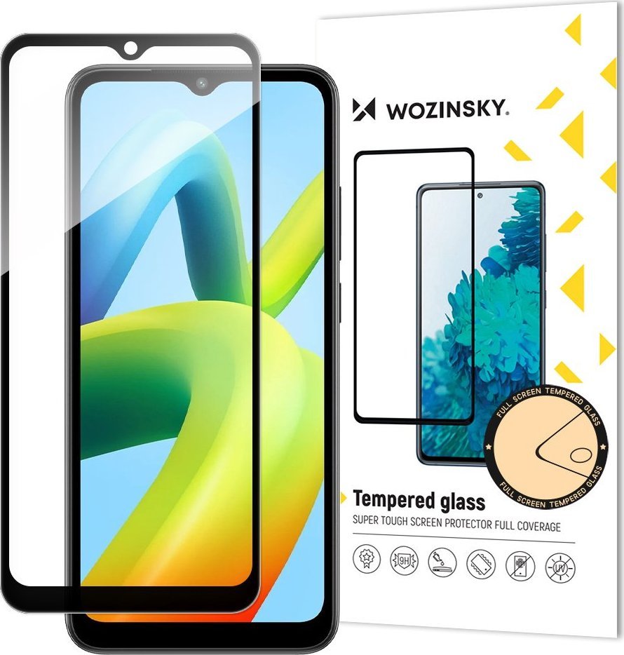 Wozinsky Wozinsky Full Glue Tempered Glass szkło hartowane Xiaomi Redmi A1+ 9H na cały ekran z czarną ramką