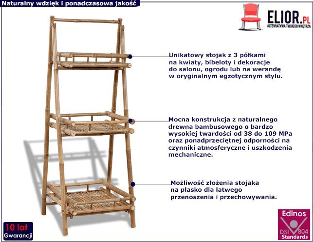 Elior Bambusowy kwietnik - Tandi