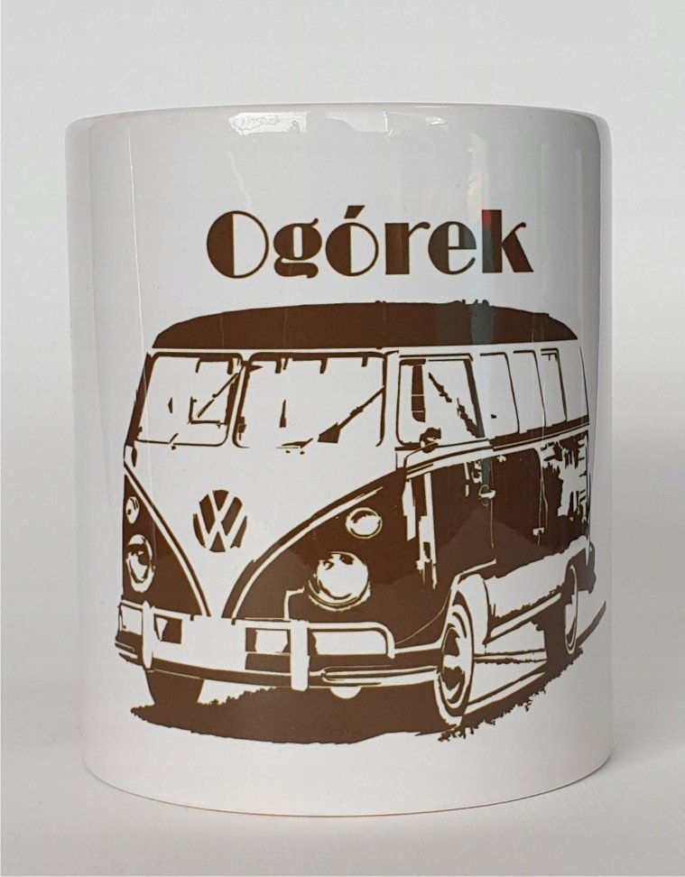details Kubek PRL kultowe auto prezent VW ogórek kolekcja