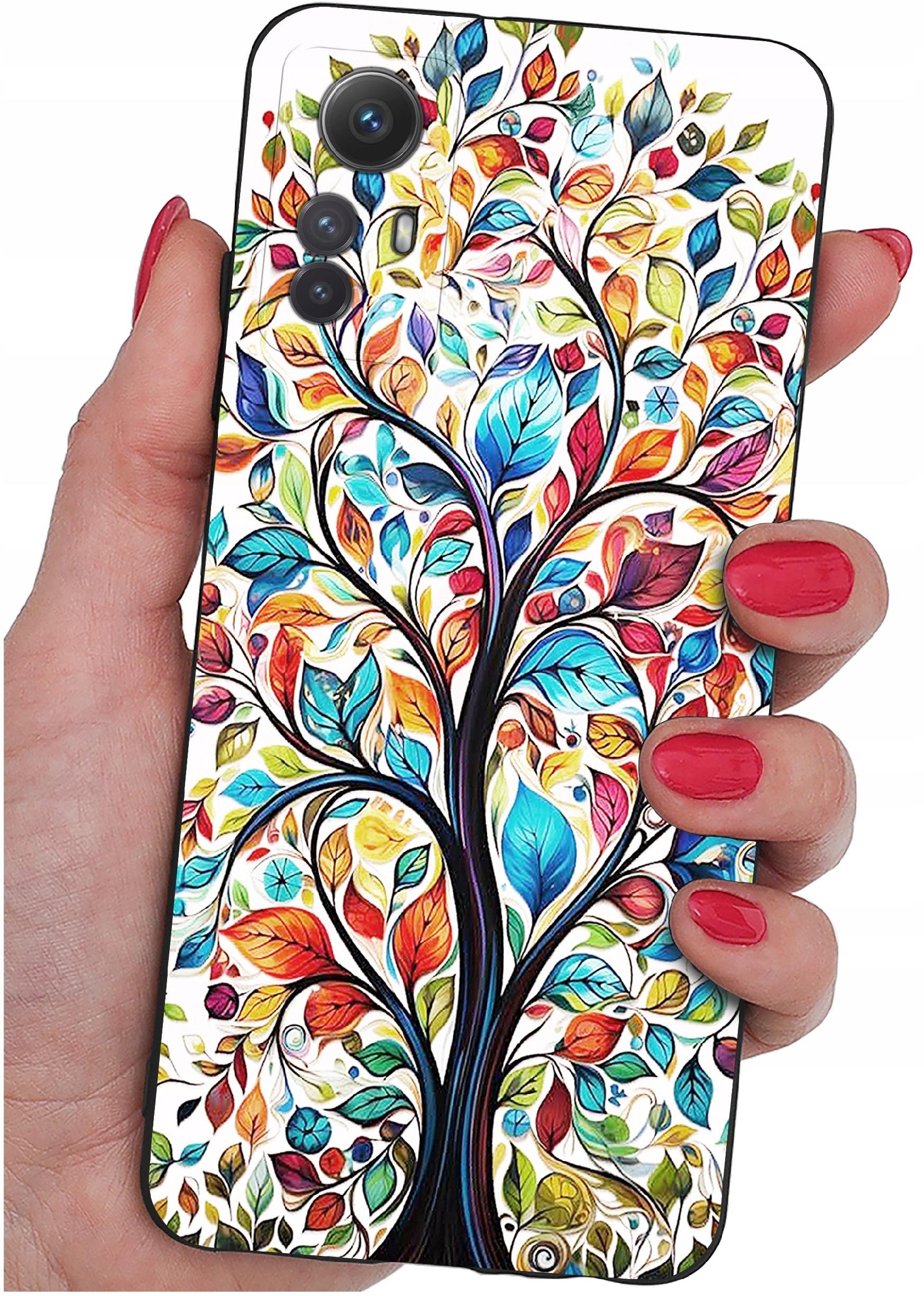 ETUI do Xiaomi Redmi Note 12S | WZORY | SILIKONOWE MATT CASE + SZKŁO 9H