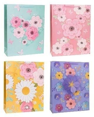 Rozette Torebka ozdobna 43x55x15cm szerokie dno mix