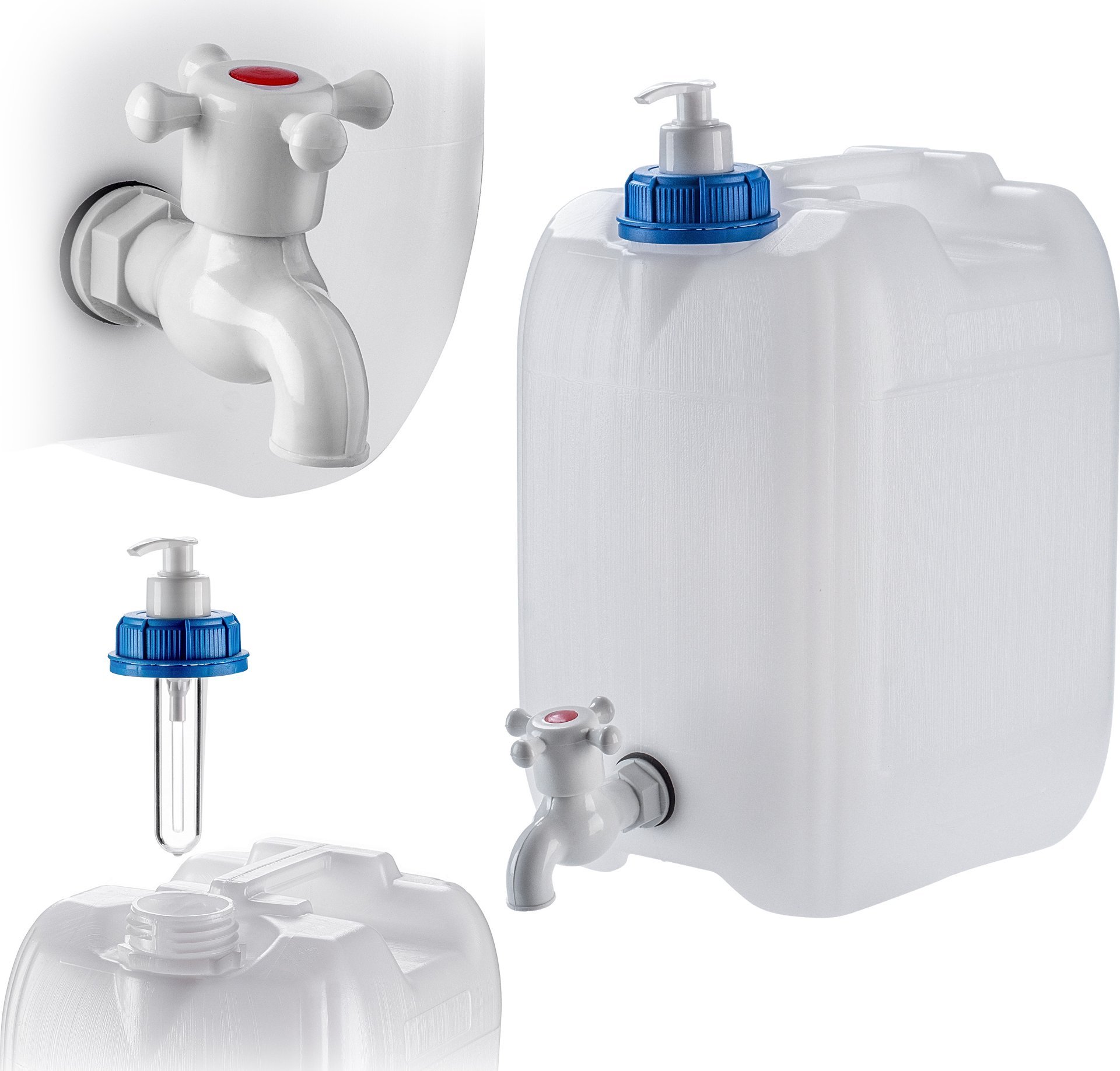 Kadax KADAX kanister z kranem i dozownikiem do mydła 10L