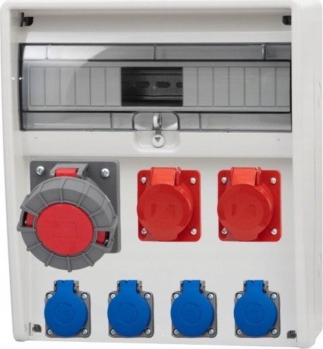 F-Elektro Rozdzielnica 17M ULISSE 2x32A/5P, 63A/5P, 4x230V IP65