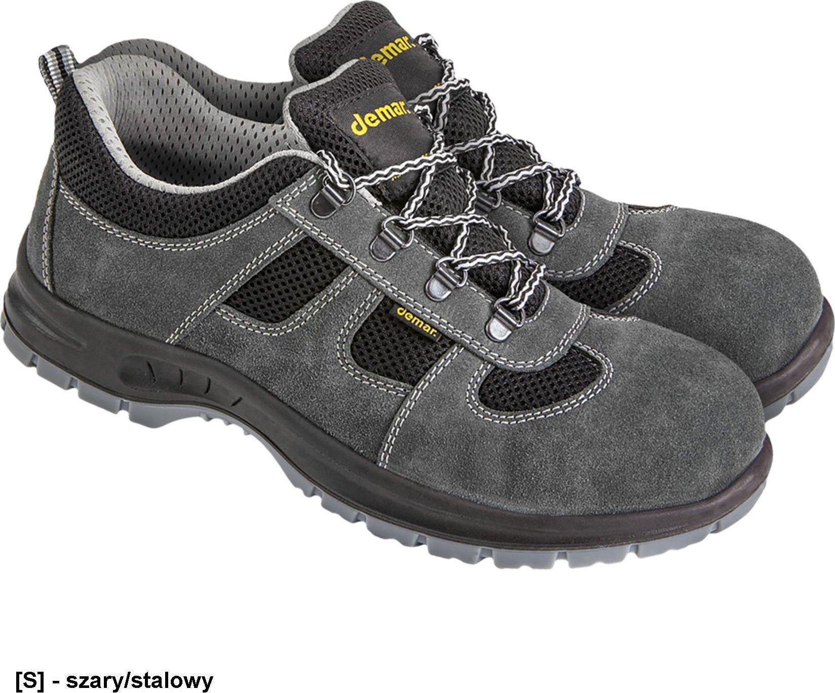 Demar BDPROTON S1 SRC - trzewiki welurowe bezpieczne, podnosek, antyelektrostatyczne, podeszwa antypoślizgewa i olejoodporna 38