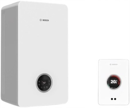 Piec gazowy Junkers Pakiet kocioł kondensacyjny BOSCH GC2300iW20P + CT200 (biały)