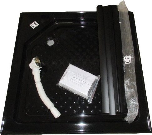 Brodzik Toule Brodzik czarny 80x80 kwadratowy 13,5 do mona 80