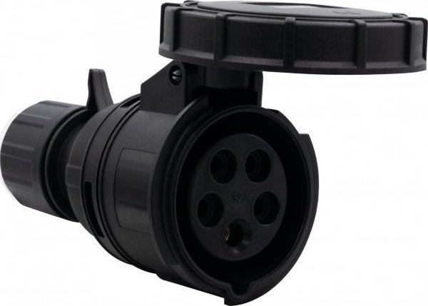 F-Elektro Gniazdo siłowe czarne 32A 5P IP67 estradowe