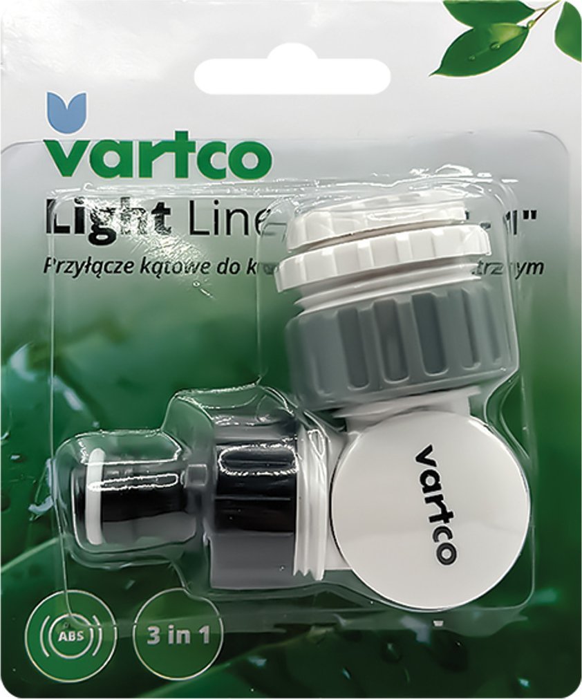 Agaplast Przyłącze kątowe do kranu z gwintem wewnętrznym 1/2" - 3/4" - 1" LIGHT Line (1/4) - blister