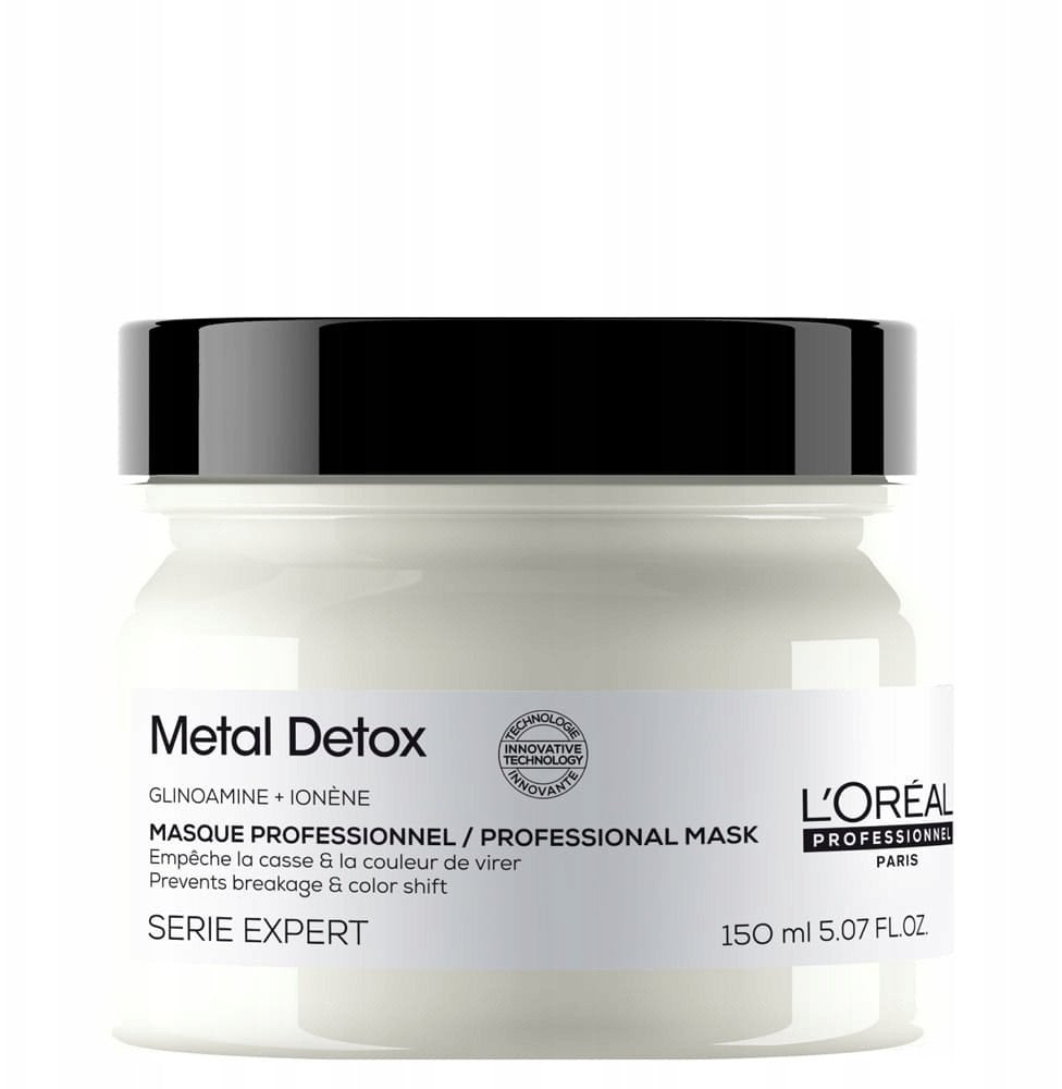 L'Oreal Professionnel, Serie Expert Metal Detox, Glicoamine + Ionene, Hair Treatment Cream Mask, Anti-Deposit Protector, 150 ml For Women