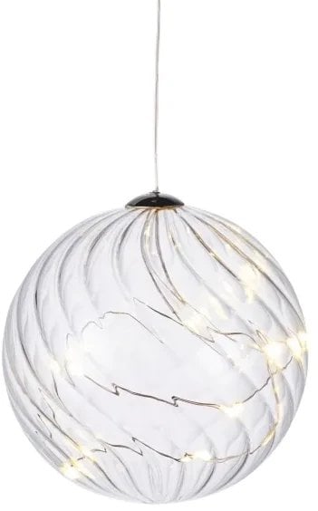 Sirius Home Wave Ball, Light decoration figure, Transparent, Glass, 16 lamp(s), LED, Yellow