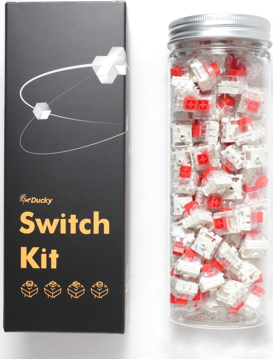 Ducky Ducky Kailh Box Red Switches, mechanisch, 3-Pin, linear, MX-Stem, 45g - 110 Stück