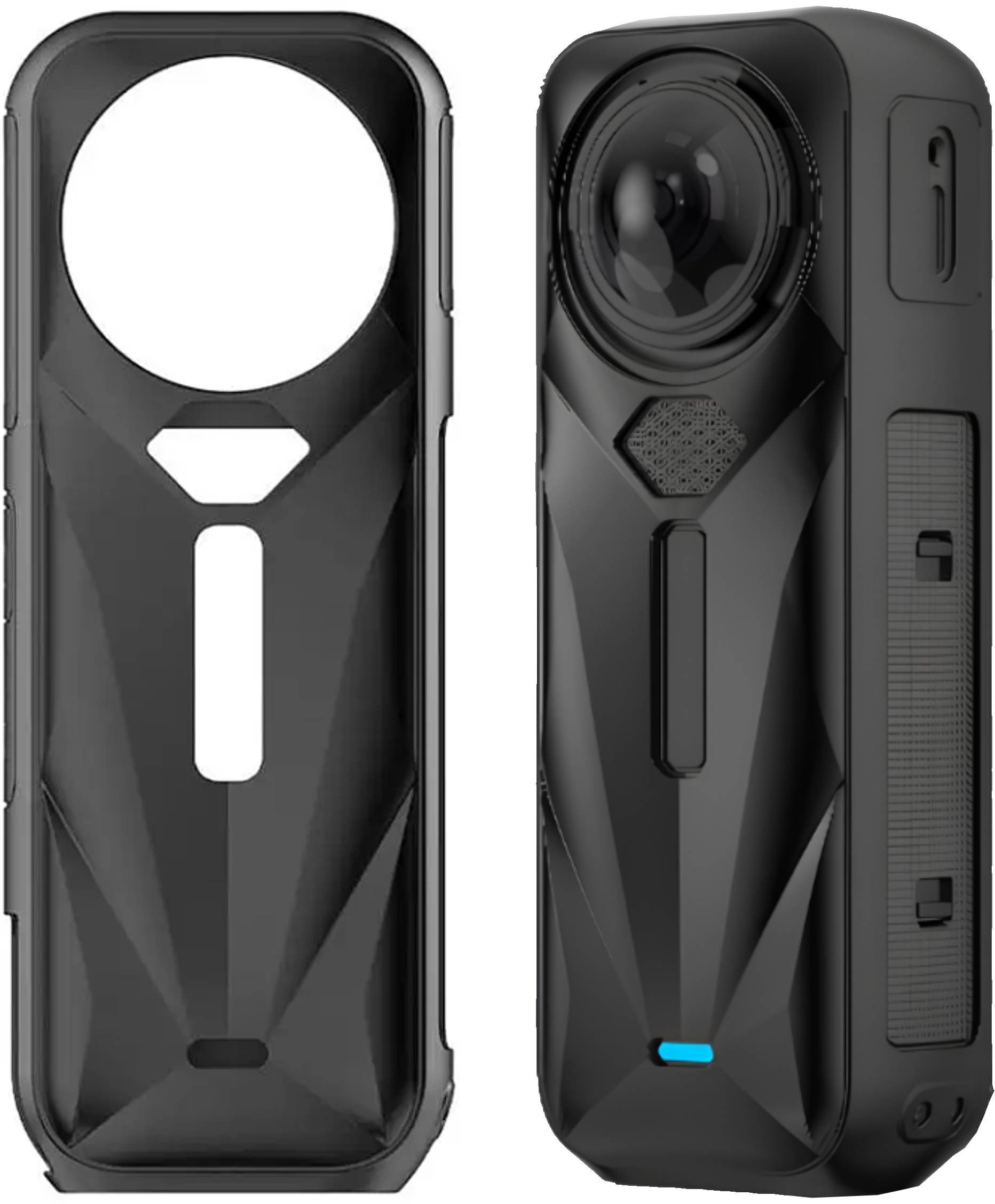 MIĘKKI SILIKONOWY FUTERAŁ OCHRONNY CASE ETUI DO KAMERY INSTA360 X5 (CZARNY)