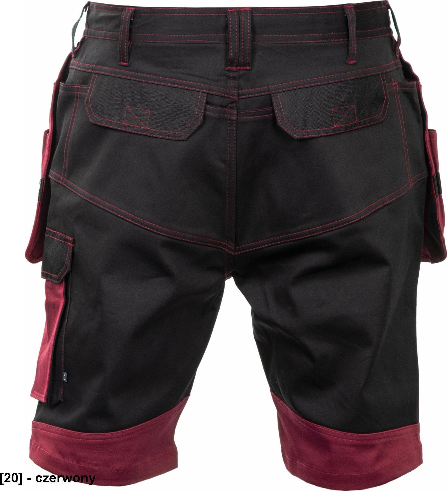 CERVA KEILOR - spodenki robocze - czerwony 60