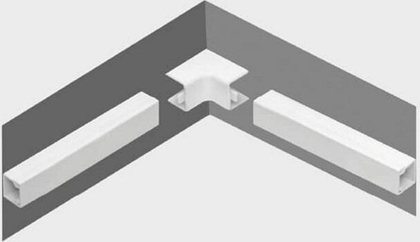STASIŃSKI Osprzęt do listew elektroinstalacyjnych, narożnik wewnętrzny BIAŁY NW 20x14 (1szt.)