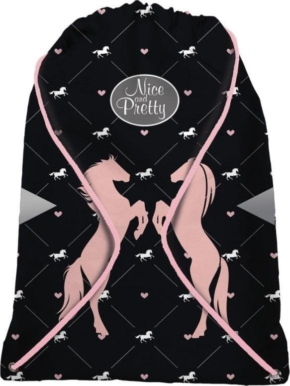 KONIE WOREK SZKOLNY z KONIEM NA BUTY OBUWIE KAPCIE DLA DZIEWCZYNY KOŃ