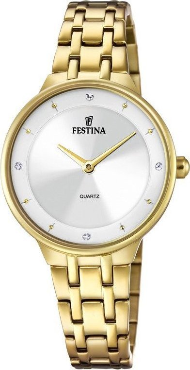 Zegarek Festina Zegarek damski Festina F20601-1 CYRKONIE złoty