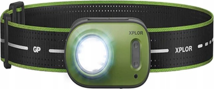 Latarka GP Ładowalna latarka czołowa, czołówka GP XPLOR PHR17 z wbudowanym akumulatorem
