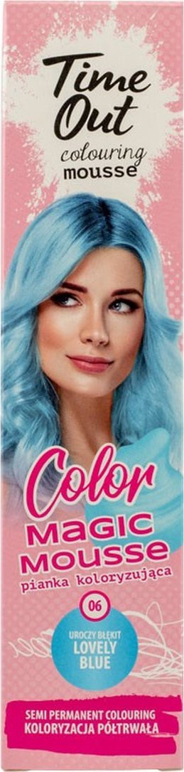 TIME OUT COLOR PIANKA KOLORYZUJĄCA DO WŁOSÓW 75ml Uroczy Błękit (06)