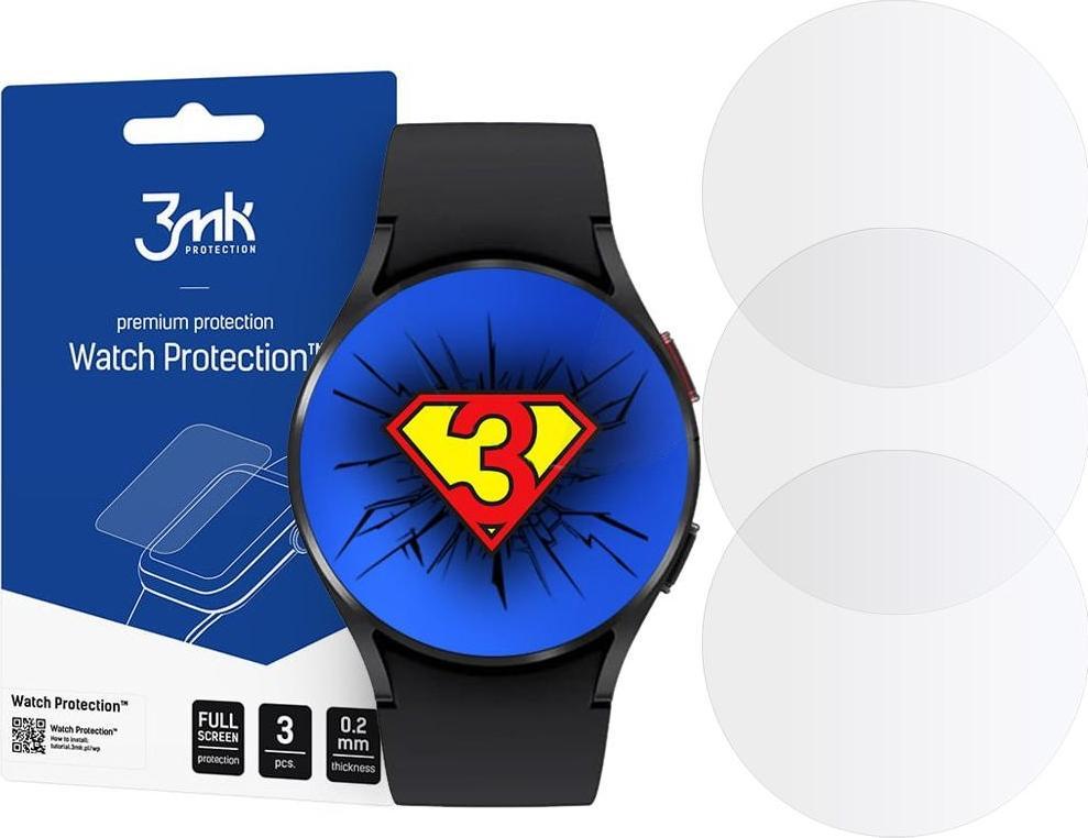 3MK 3x Szkło Hybrydowe 3MK Watch Protection do Galaxy Watch 4 44mm