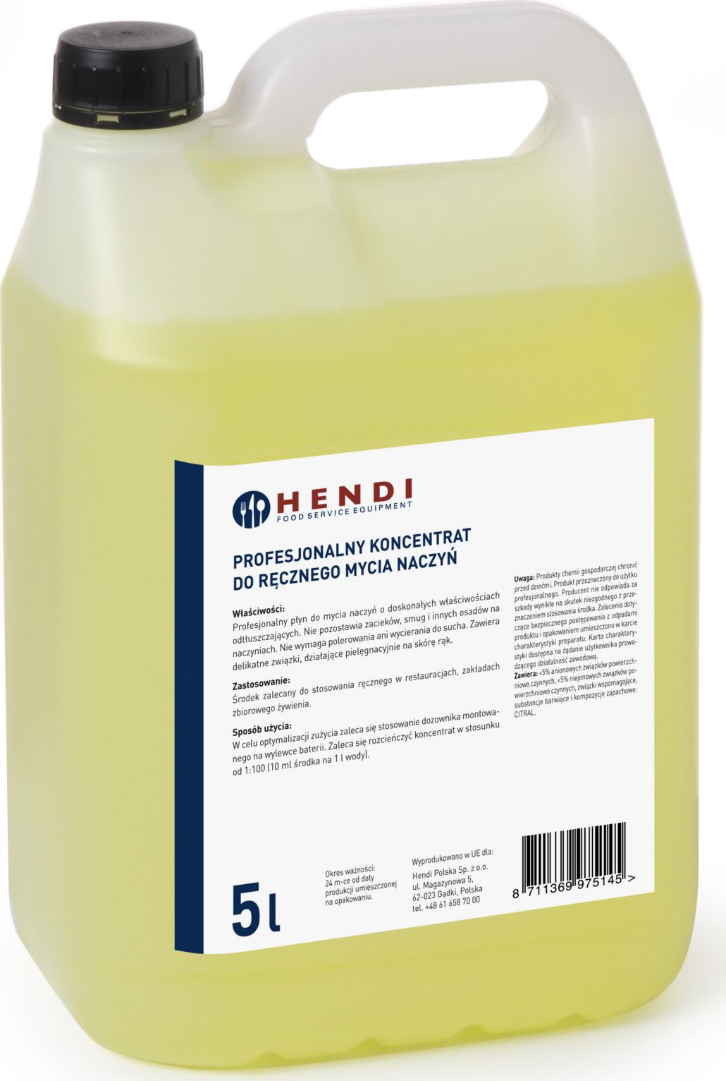 Hendi Profesjonalny koncentrat płyn do ręcznego mycia naczyń, 5 L