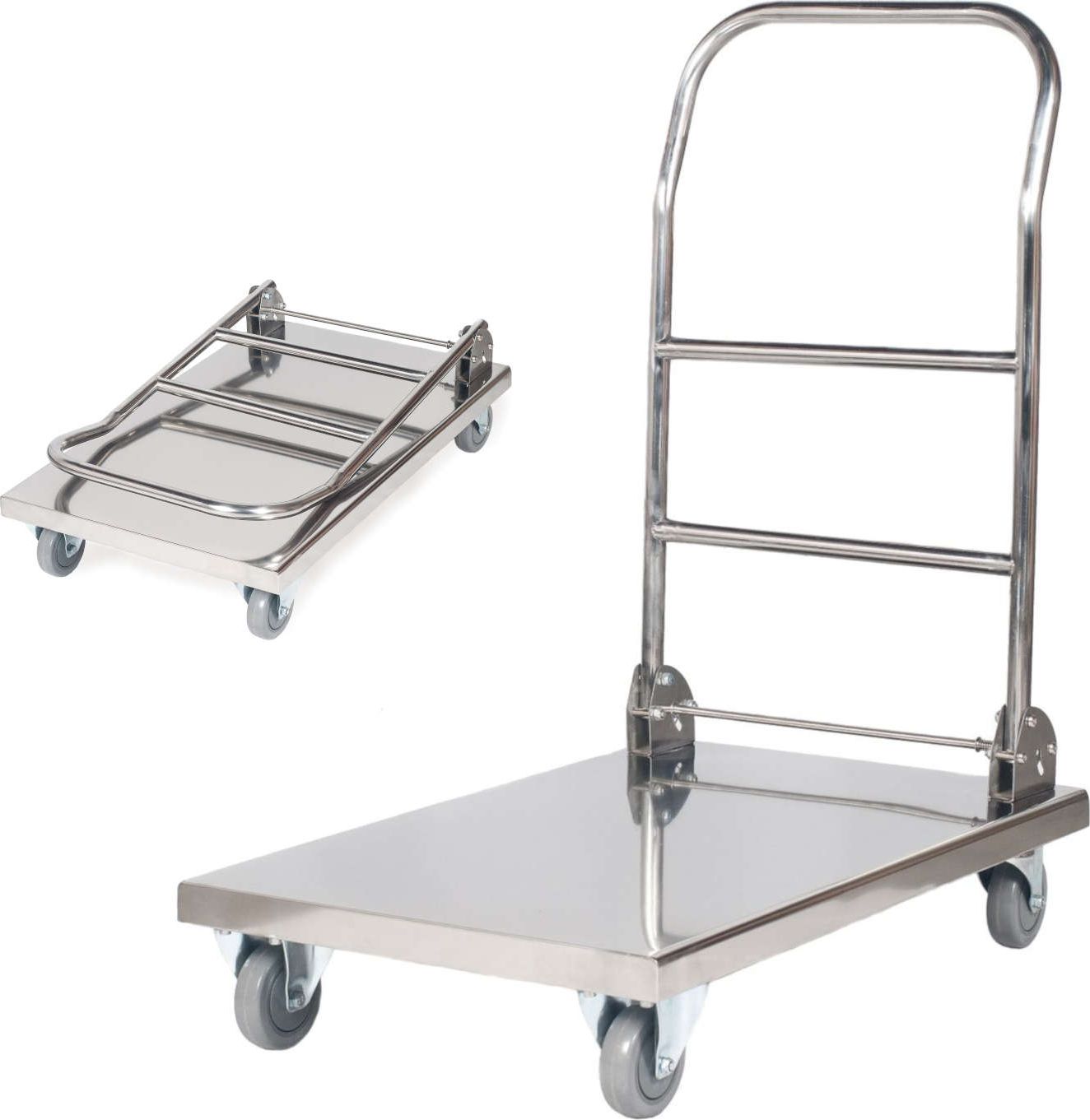 Royal Catering Wózek platformowy składany stalowy do 330kg 70x52cm (10010485)