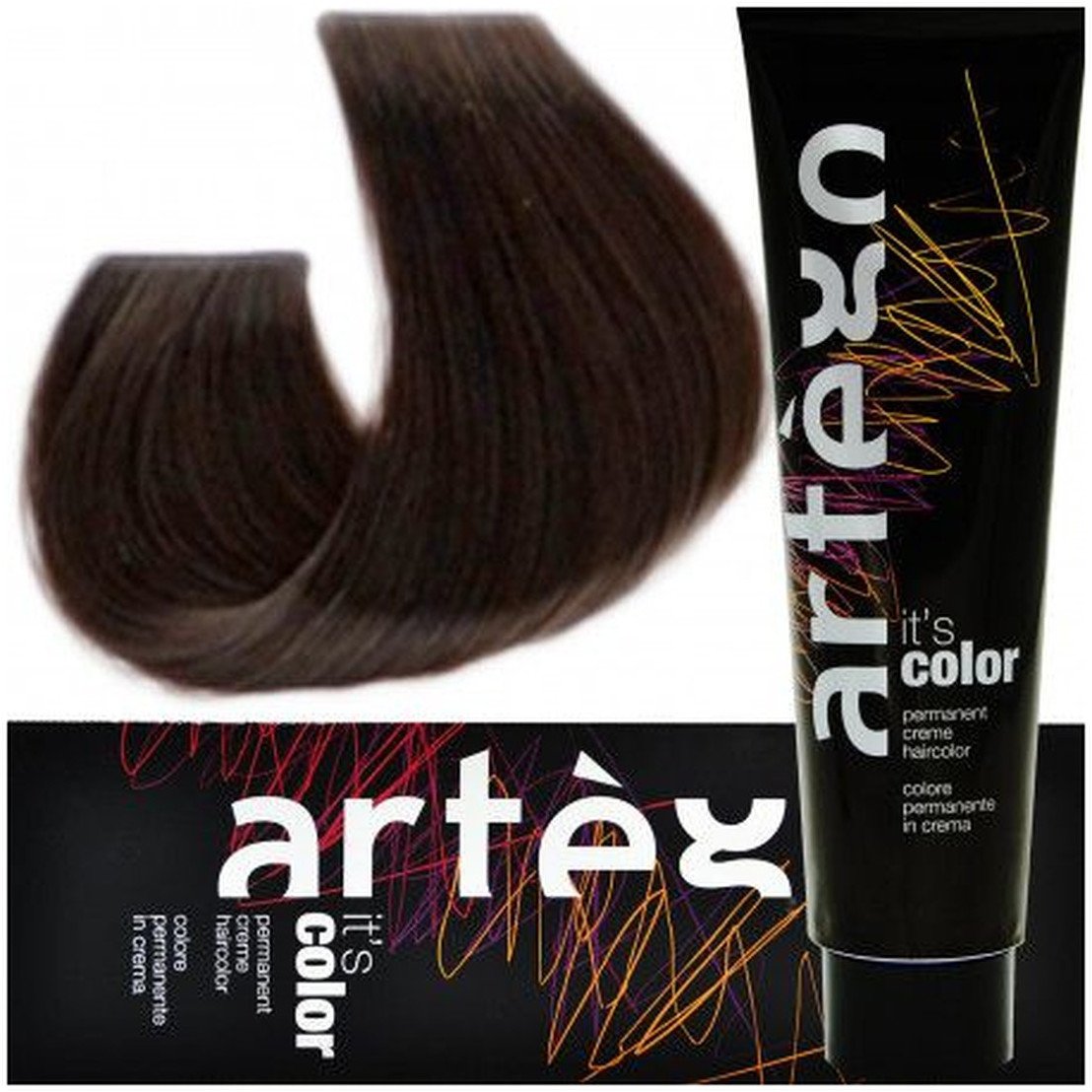 Artego Its Color Farba do włosów w kremie 150ml Ciemny Delikatny Popielaty Blond (6.01 - 6NA)
