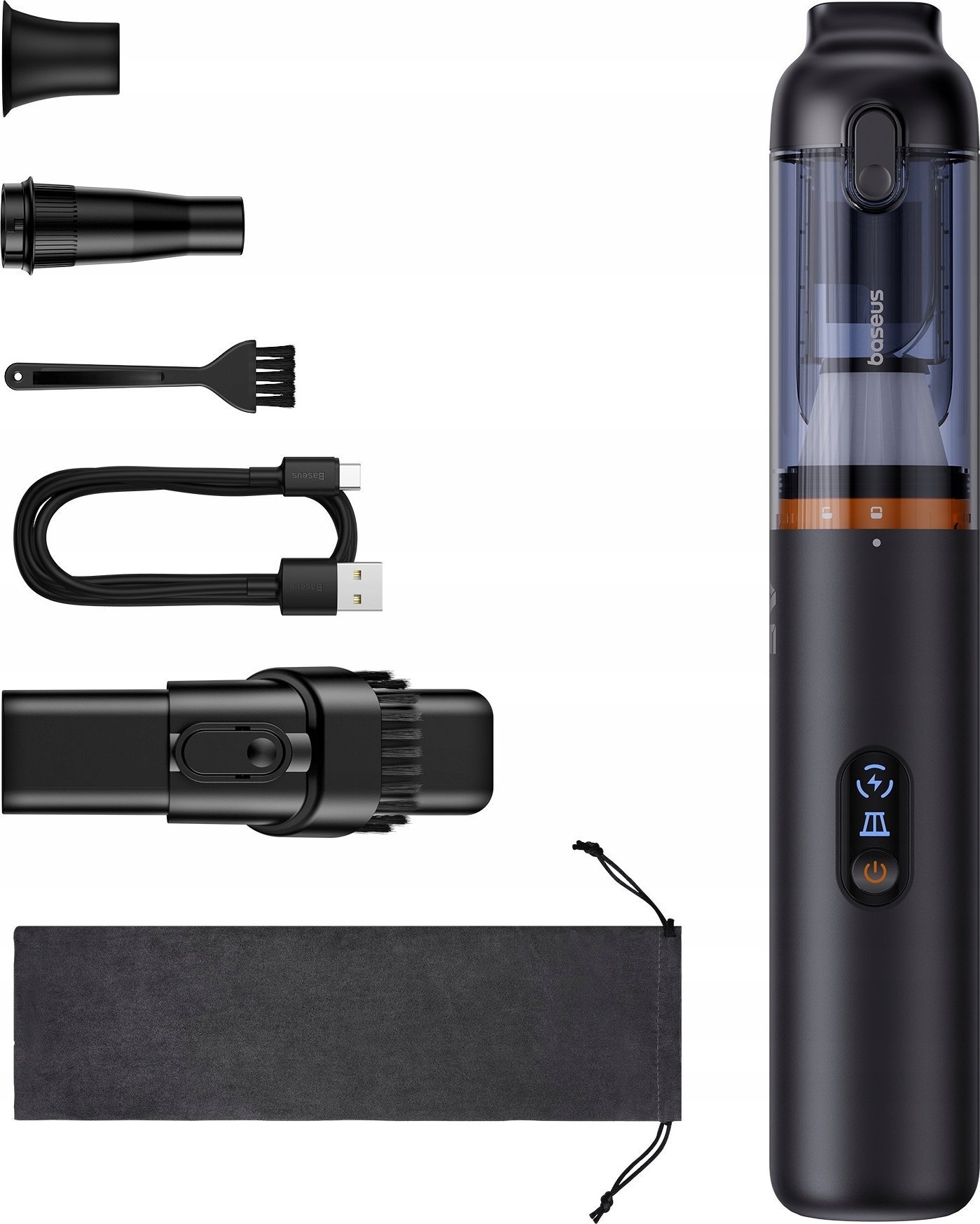 Odkurzacz ręczny Baseus Odkurzacz samochodowy Baseus A5 Air 12000Pa (czarny)